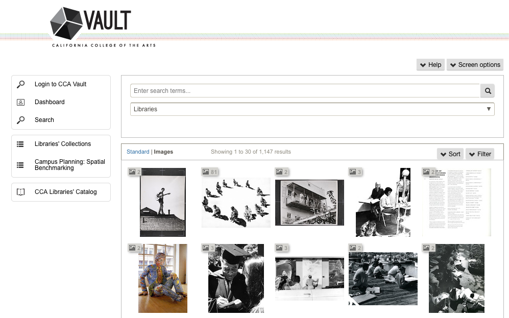VAULT library collection screenshot