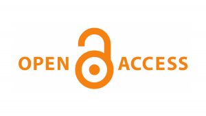 An orange open padlock icon sandwiched by the words open and access.