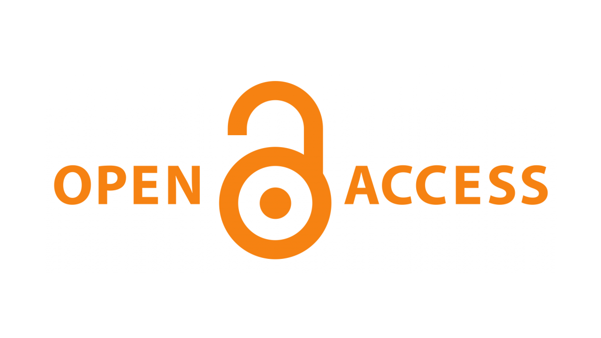 An orange open padlock icon sandwiched by the words open and access.