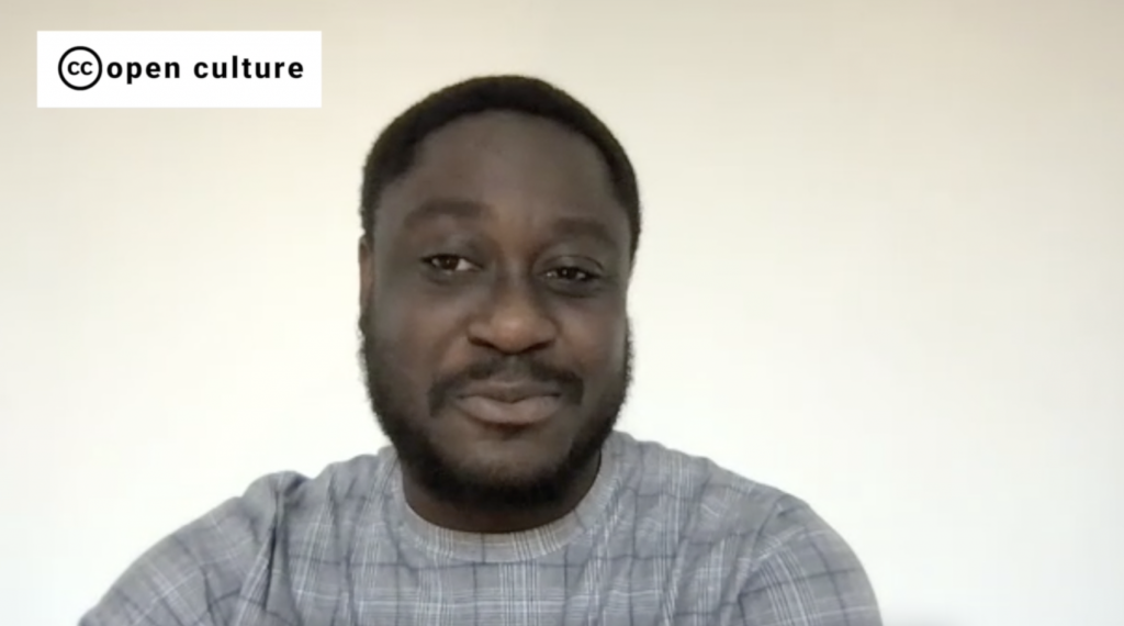 Screenshot from Felix Nartey from Open Cultrue Voices by Creative Commons, Creative Commons Attribution 4.0 License