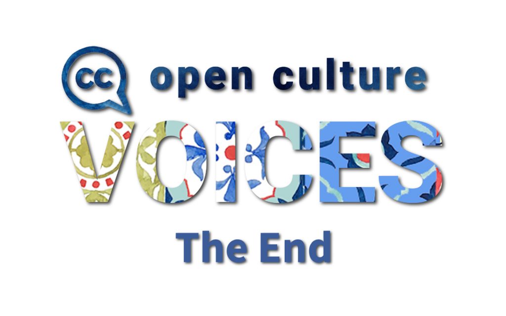 The end of Open Culture Voices card