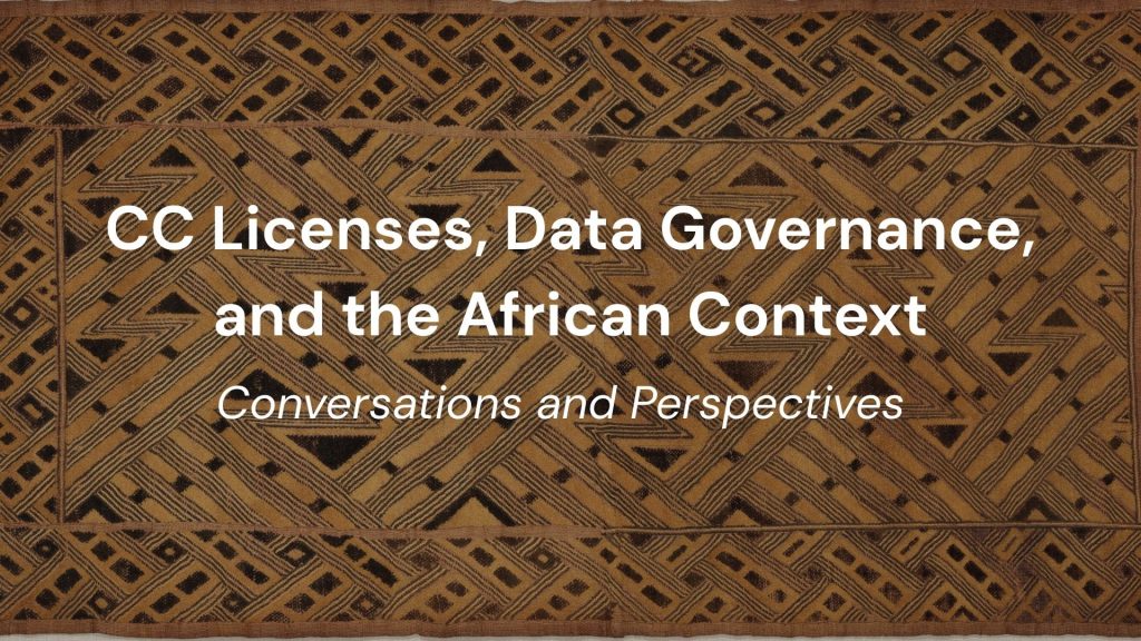 A woven women's ceremonial overskirt by a Kuba artist with the title of the blog, 