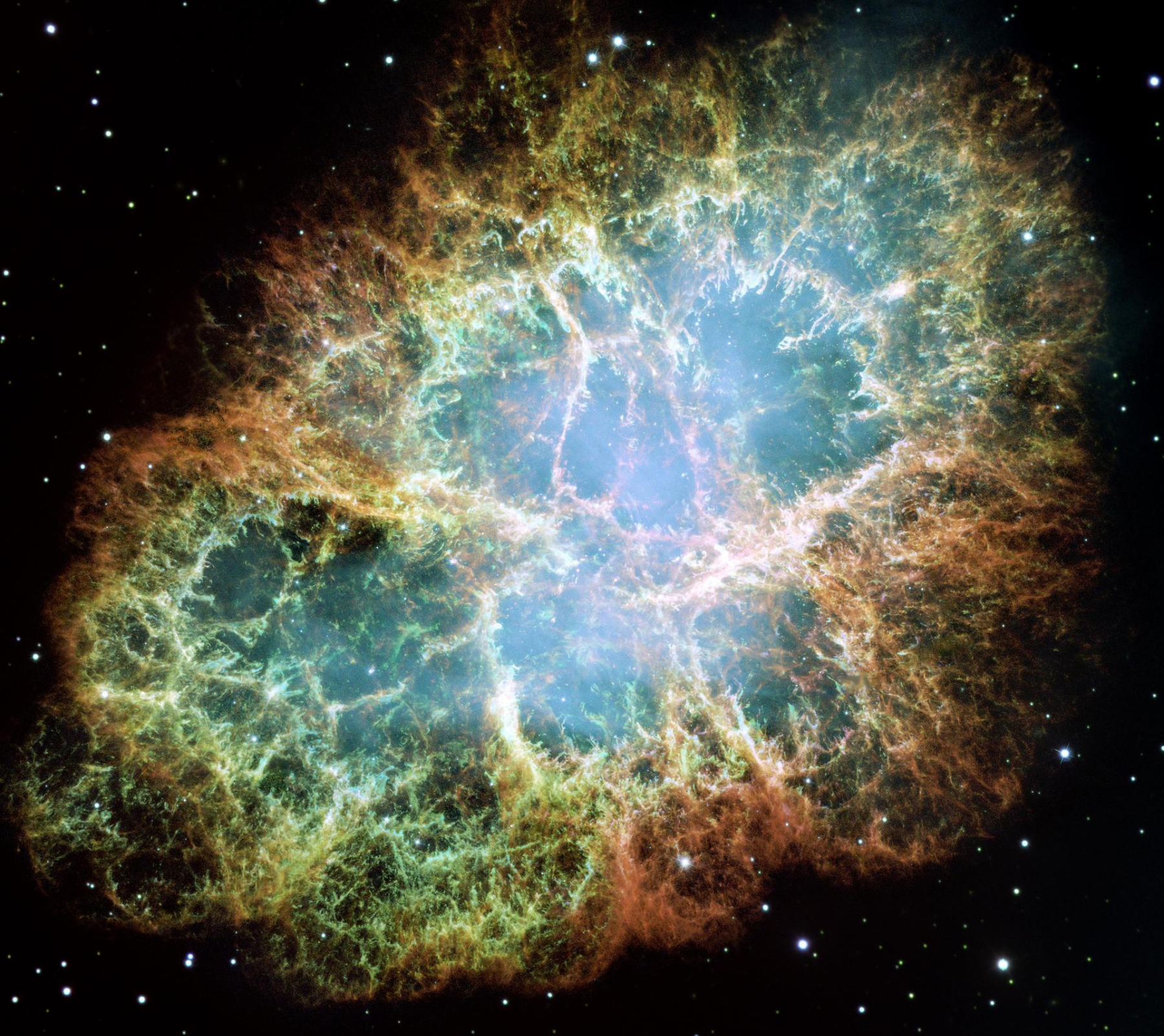 A photo of the Crab Nebula taken by NASA